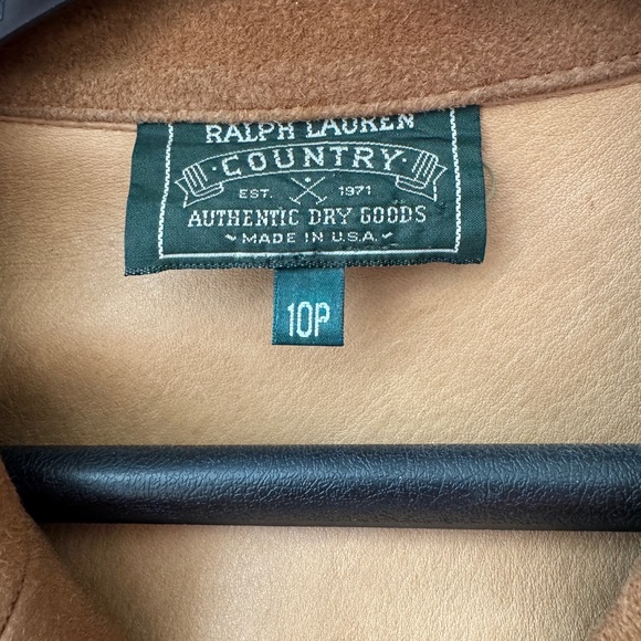 Ralph Lauren Western Brown leather Fringe Jacket. - Picture 6 of 8